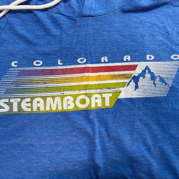 Excellent Condition Steamboat Springs, Colorado Hooded Shirt - Picture 2 of 10